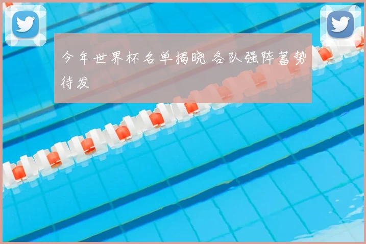今年世界杯名单揭晓 各队强阵蓄势待发